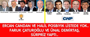 CANDAN VE POSBIYIK YOK, ÇATUROĞLU VE DEMİRTAŞ SÜRPRİZ YAPTI..