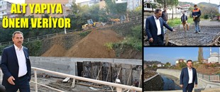 BAŞKAN UYSAL, ALT YAPI ÇALIŞMALARINI İNCELEDİ..