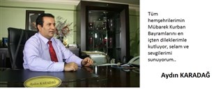 AYDIN KARADAĞ'IN KURBAN BAYRAMI MESAJI