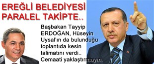 EREĞLİ BELEDİYESİ PARALEL TAKİPTE..