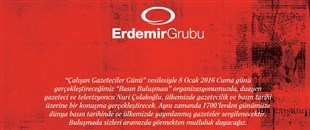 ERDEMİR'DEN, 'ÇALIŞAN GAZETECİLER GÜNÜ' ETKİNLİĞİ..