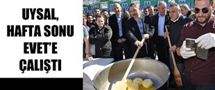 UYSAL, HAFTA SONU 'EVET'E ÇALIŞTI..