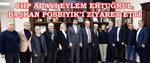 CHP MİLLETVEKİLİ ADAYI EYLEM ERTUĞRUL, BAŞKAN POSBIYIK’I ZİYARET ETTİ