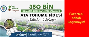 KDZ. EREĞLİ BELEDİYESİ, 350 BİN ATA TOHUMU FİDESİ DAĞITACAK