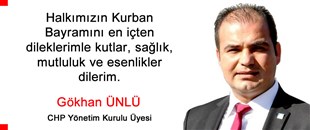 GÖKHAN ÜNLÜ'NÜN KURBAN BAYRAMI MESAJI..