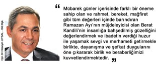 BELEDİYE BAŞKANI HÜSEYİN UYSAL'IN BERAAT KANDİLİ MESAJI..