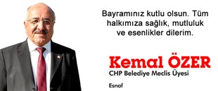 KEMAL ÖZER'İN KURBAN BAYRAMI MESAJI..