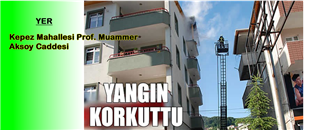 Çatı yangını mahalle halkını sokağa döktü