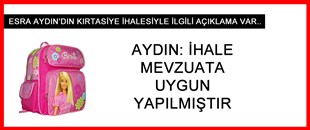 ESRA AYDIN'DAN İHALE AÇIKLAMASI..
