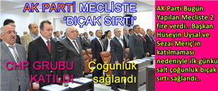 AK PARTİ MECLİSTE FİRE VERDİ..