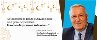 MEHMET AZMAN, RAMAZAN BAYRAMI'NI KUTLADI
