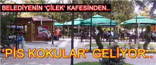 BELEDİYENİN İŞLETTİĞİ, ‘ÇİLEK’ KAFEDEN, PİS KOKULAR GELİYOR..
