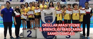 OKULLAR ARASI YÜZME İL BİRİNCİLİĞİ YARIŞLARINA SANKO DAMGASI