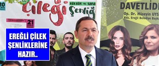 KDZ EREĞLİ ÇİLEK ŞENLİKLERİNE HAZIR..