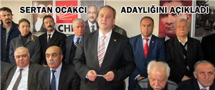 SERTAN OCAKCI, CHP İLÇE BAŞKANLIĞINA ADAYLIĞINI AÇIKLADI..
