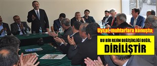 'BU BİR REJİM DEĞİŞİKLİĞİ DEĞİL, DİRİLİŞTİR'