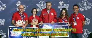 SANKO OKULLARI’NDAN TEKNOFEST’TE GURURLANDIRAN BİRİNCİLİK