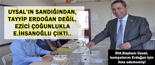 UYSAL'IN SANDIĞINDAN TAYYİP ERDOĞAN DEĞİL, E.İHSANOĞLU ÇIKTI..