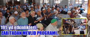 ZABITADAN MEVLİD-İ ŞERİF PROGRAMI..