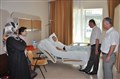 ATAY, YARALILARI HASTANEDE ZİYARET ETTİ..