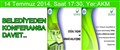 BELEDİYEDEN KONFERANSA DAVET..