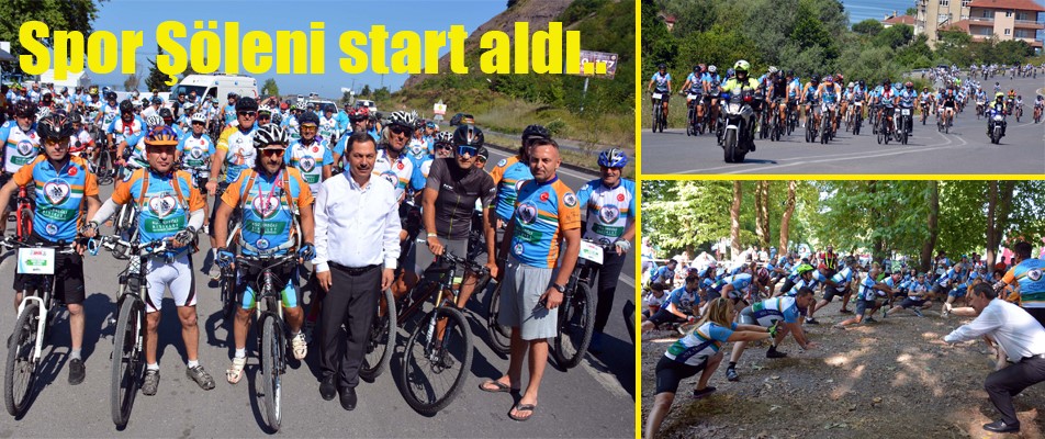 EREĞLİ'DE 3 GÜNLÜK SPOR ŞÖLENİ BİSİKLET YARIŞIYLA START ALDI..